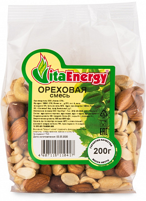 Смесь Ореховая Vita Energy 200 грамм 