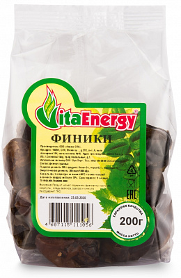 Финики Vita Energy 200 грамм 