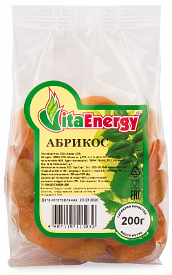 Абрикос Vita Energy 200 грамм 